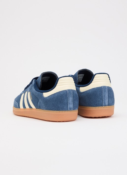 Adidas Samba OG sneaker met logo - achterkant 5 blauw