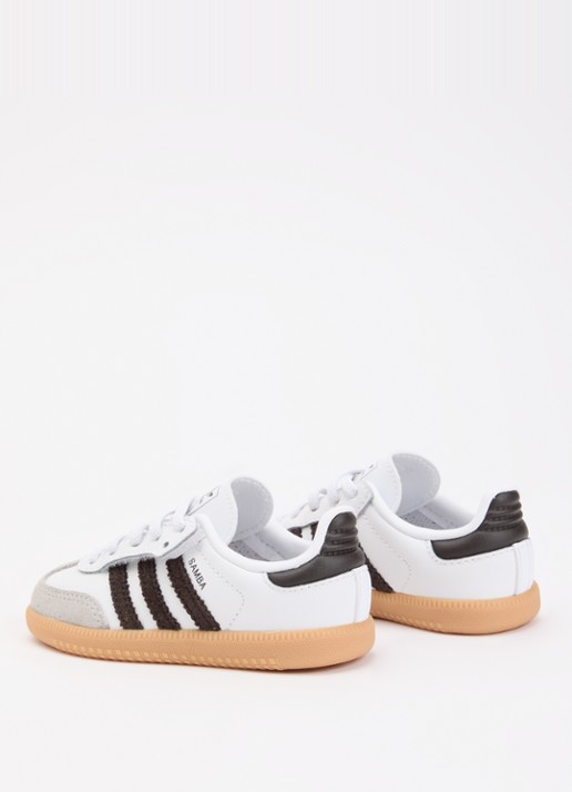 Adidas Samba OG sneaker van leer met details van suède - achterkant 3 wit