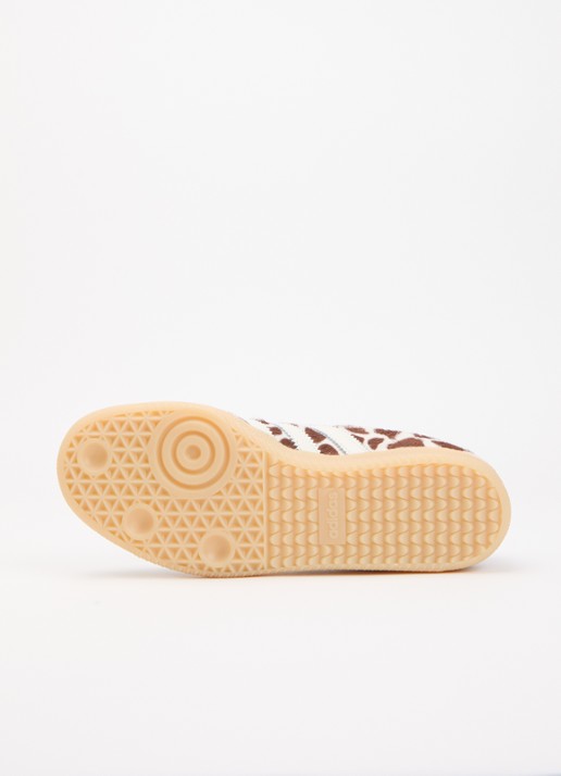Adidas Samba OG sneaker van leer met dierenprint  - detail 3 lichtbruin