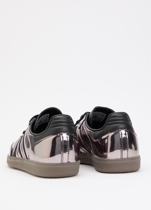 Adidas Samba OG sneaker van leer met lakfinish - achterkant 2 zwart