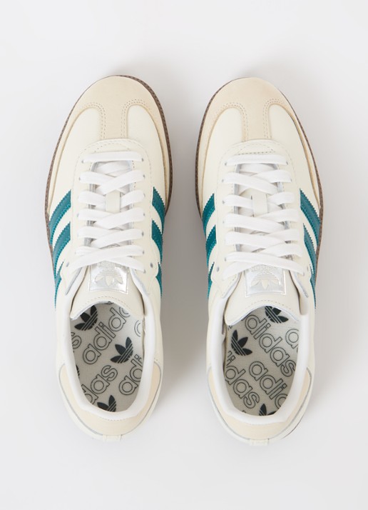 Adidas Samba OG sneaker van leer met suède details  - detail 6 creme