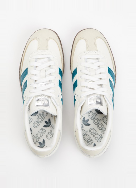 Adidas Samba OG sneaker van leer met suède details  - detail 9 creme