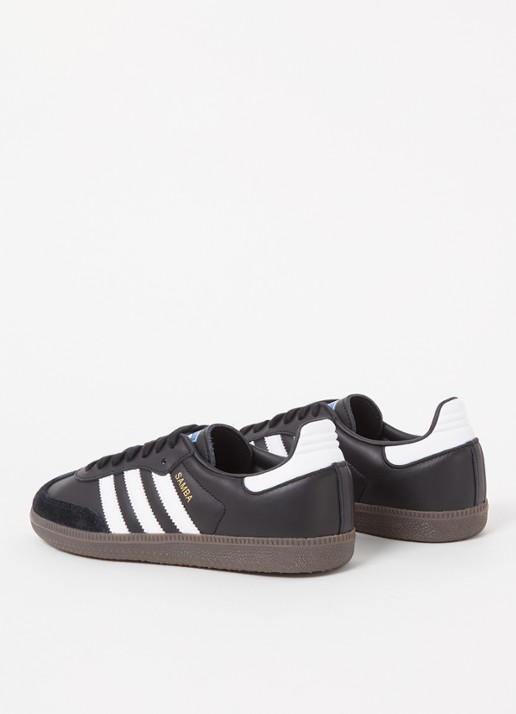Adidas Samba OG sneaker van leer met suède details  - detail 3 diepzwart