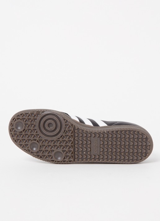 Adidas Samba OG sneaker van leer met suède details  - detail 5 diepzwart