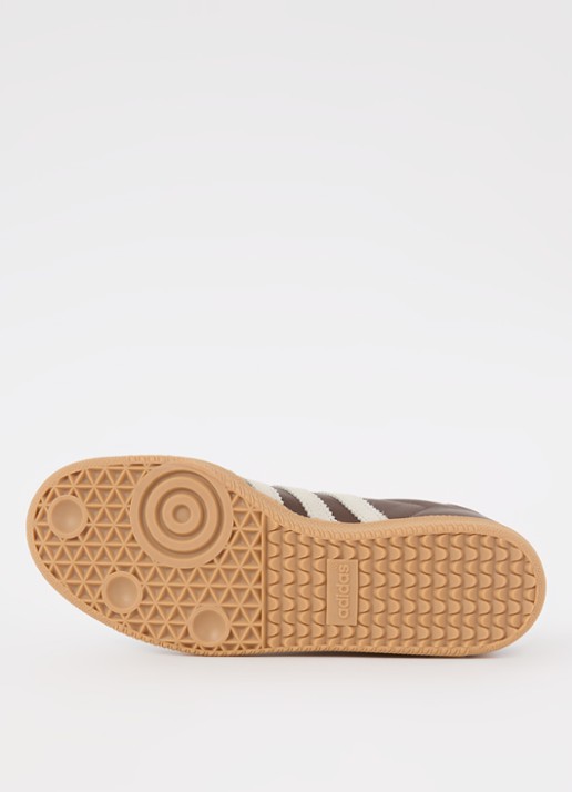 Adidas Samba OG sneaker van leer met suède details  - detail 3 donkerbruin