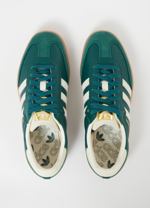 Adidas Samba OG sneaker van leer met suède details  - detail 3 groen