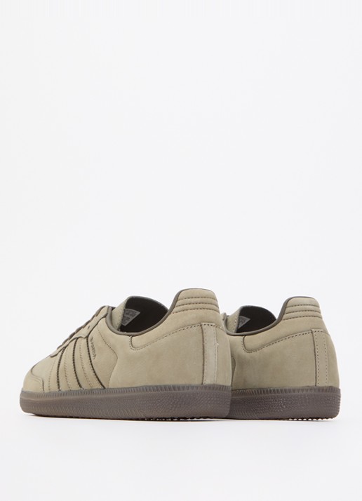 Adidas Samba OG sneaker van leer - achterkant bronsgroen
