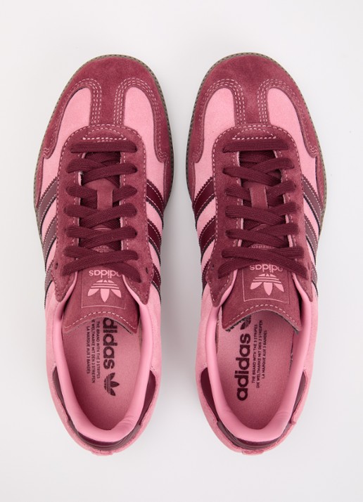Adidas Samba OG sneaker van suede met lerendetails - detail 2 roze