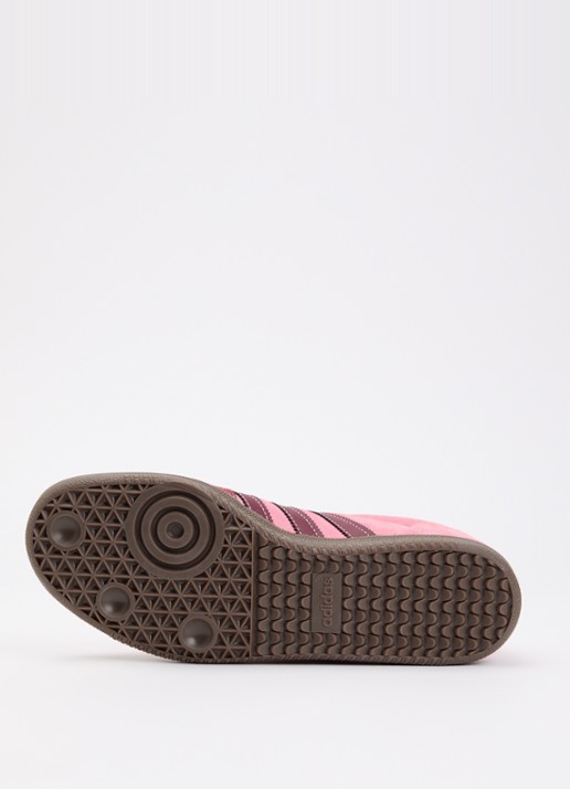 Adidas Samba OG sneaker van suede met lerendetails - detail 3 roze
