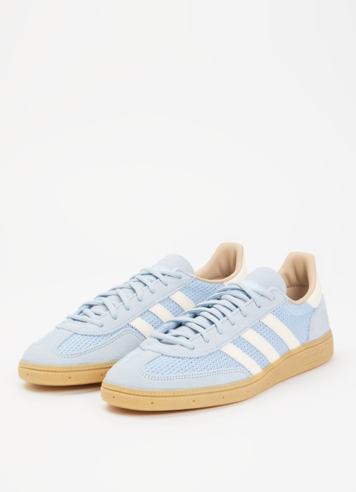 Adidas Samba sneaker met suède details - detail 2 lichtblauw