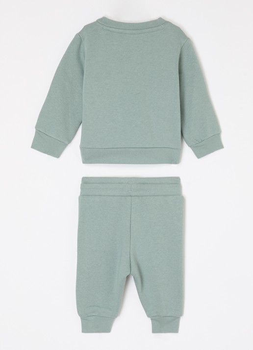 Adidas Set van sweater met joggingbroek 2-delig - voorkant 2 lindegroen
