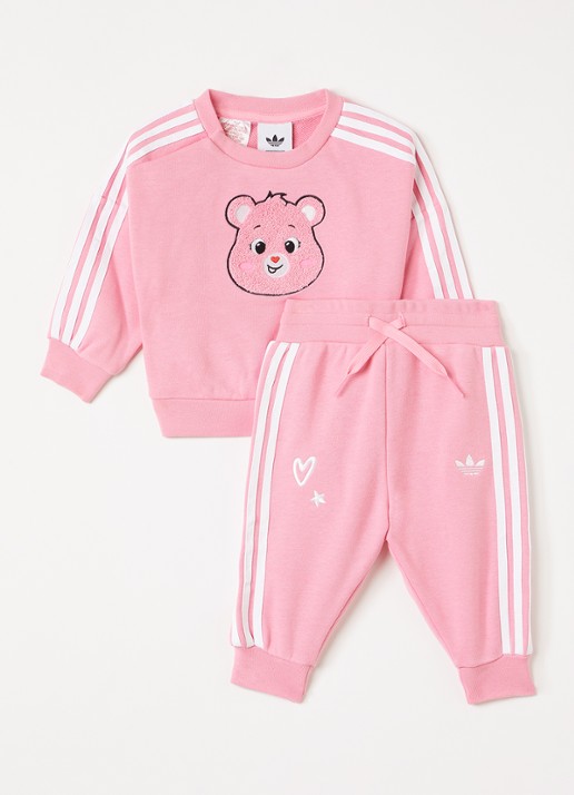 Adidas Set van sweater met joggingbroek 2-delig - voorkant 3 roze
