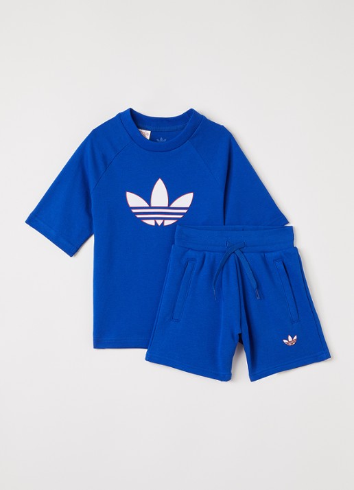 Adidas Set van T-shirt en korte joggingbroek 2-delig