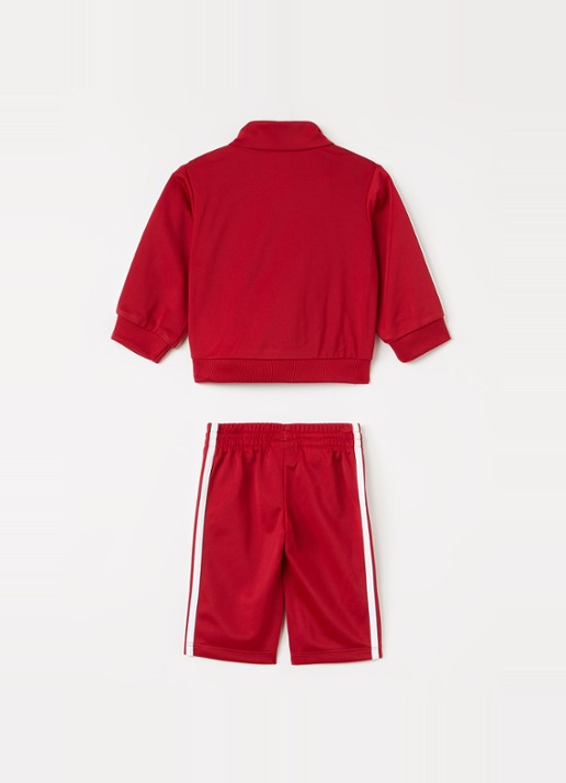 Adidas Set van trackvest met trackpants 2-delig - voorkant 2 rood
