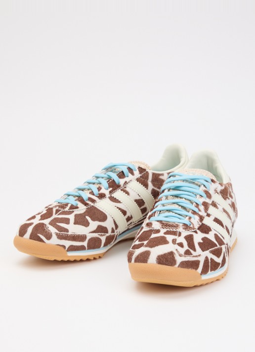 Adidas SL 72 OG sneaker met dierenprint en details van leer - detail 2 wit