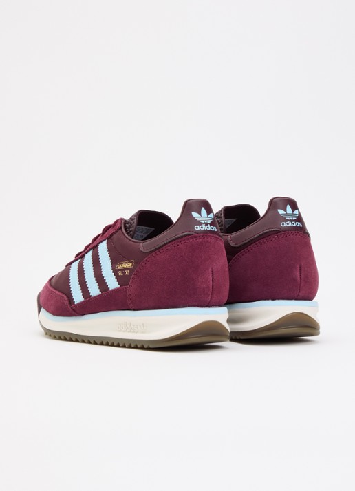 Adidas SL 72 sneaker met mesh details - achterkant 2 bordeauxrood