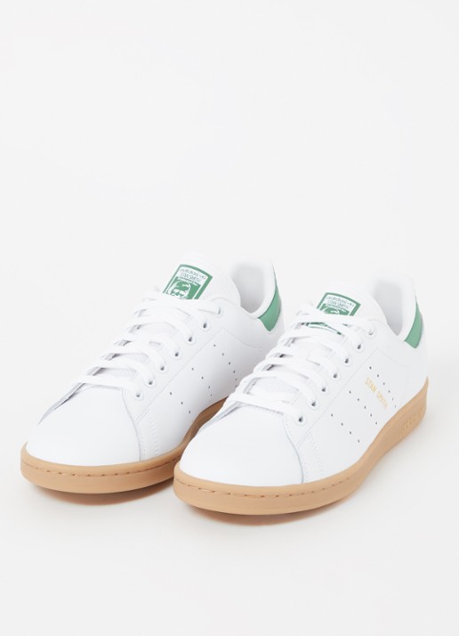 Adidas Stan Smith sneaker van leer met logo - detail 2 wit