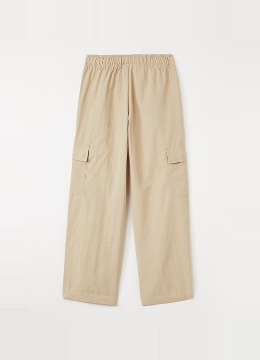 Adidas Straight fit cargobroek met logo - voorkant 3 zand