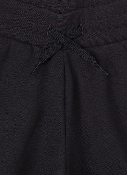 Adidas Straight fit korte joggingbroek met logoborduring - detail 3 zwart