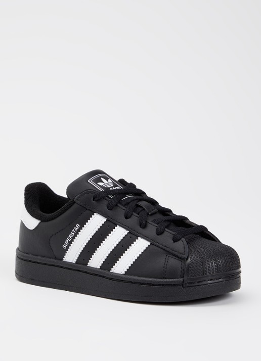 Adidas Superstar II sneaker van leer met logo