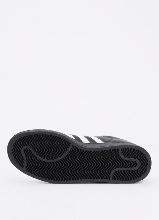 Adidas Superstar II sneaker van leer met logo - detail 4 zwart