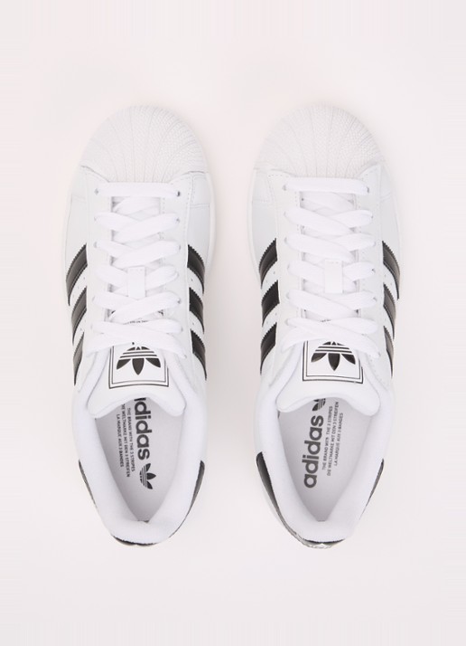 Adidas Superstar II sneaker van leer - detail 3 wit