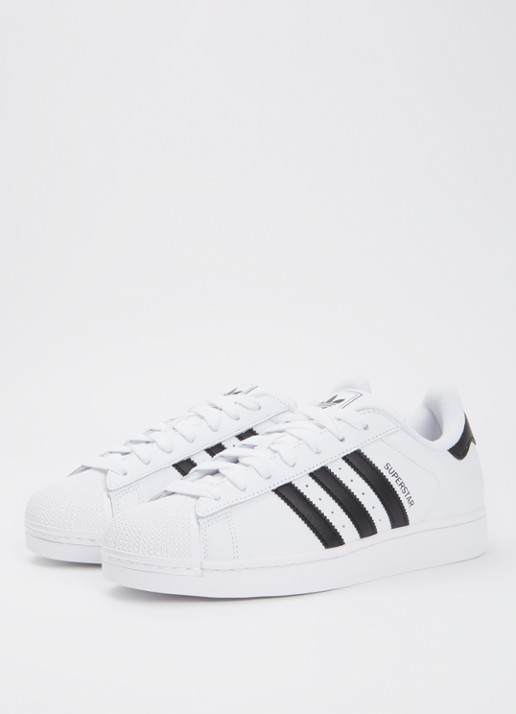 Adidas Superstar sneaker van leer met logo - detail 3 wit