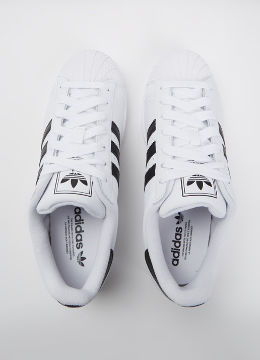 Adidas Superstar sneaker van leer met logo - detail 4 wit