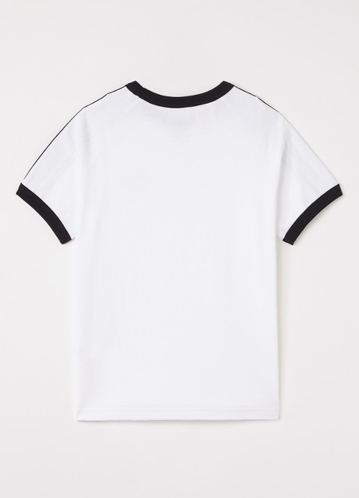 Adidas T-shirt met logoborduring - voorkant 2 wit