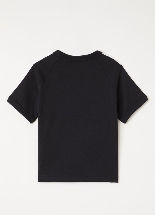 Adidas T-shirt met logoborduring - voorkant 2 zwart