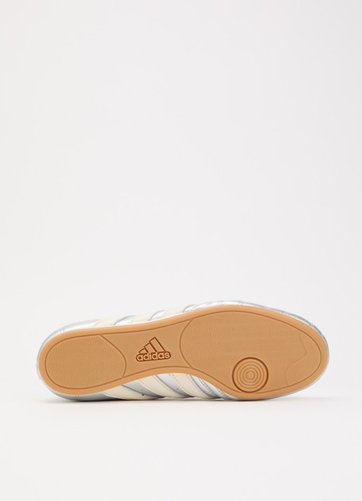 Adidas Taekwondo sneaker van leer met metallic finish - detail 5 zilver