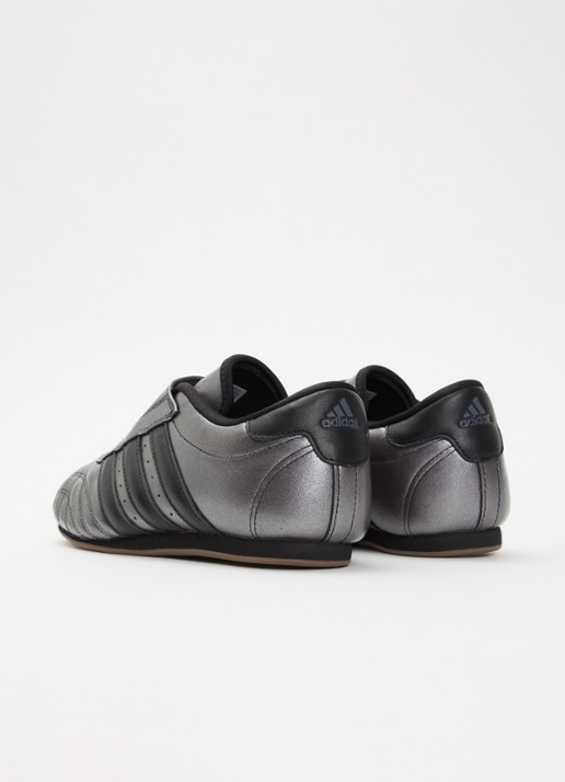 Adidas Taekwondo sneaker van leer met metallic finish - achterkant antraciet