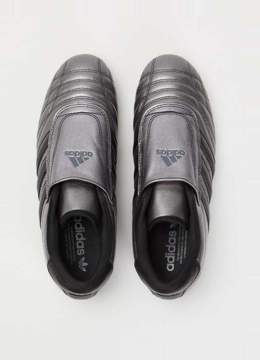 Adidas Taekwondo sneaker van leer met metallic finish - detail 4 antraciet