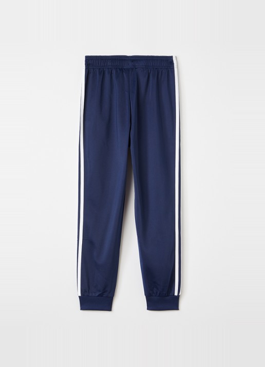 Adidas Tapered fit trackpants met logoborduring - voorkant 3 donkerblauw