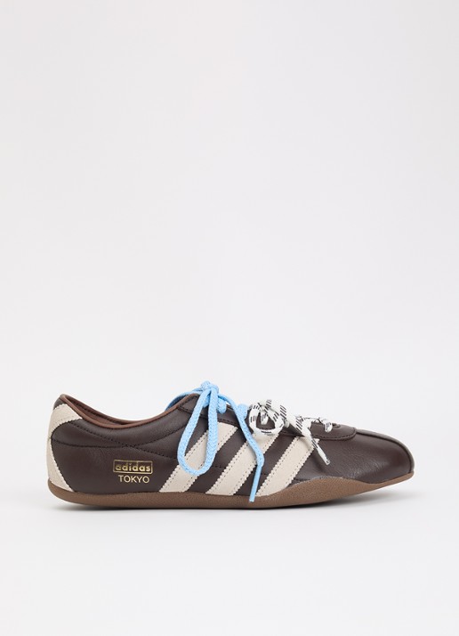 Adidas Tokyo W sneaker van leer met suède details