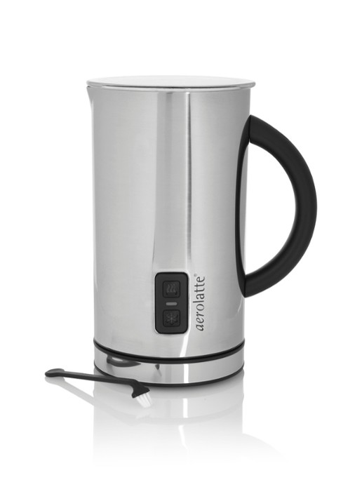 Aerolatte Grande melkopschuimer 300 ml - voorkant roestvrijstaal
