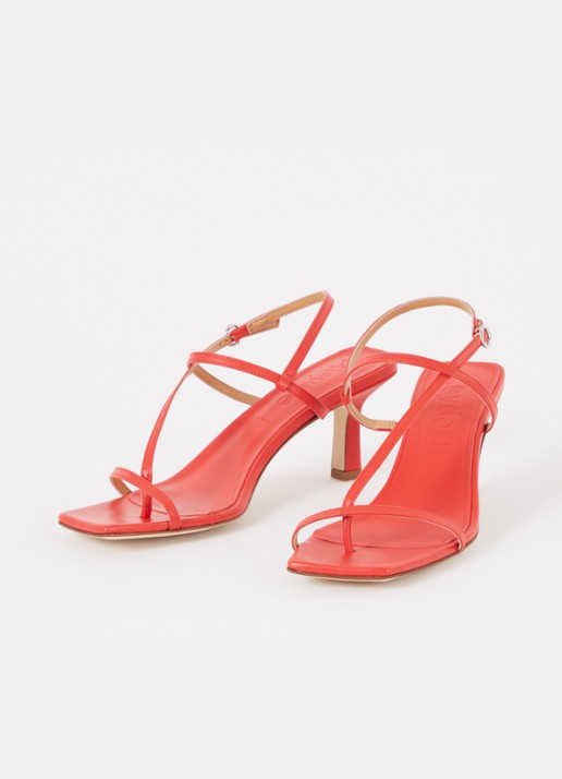 Aeyde Elise sandalette van leer - detail rood