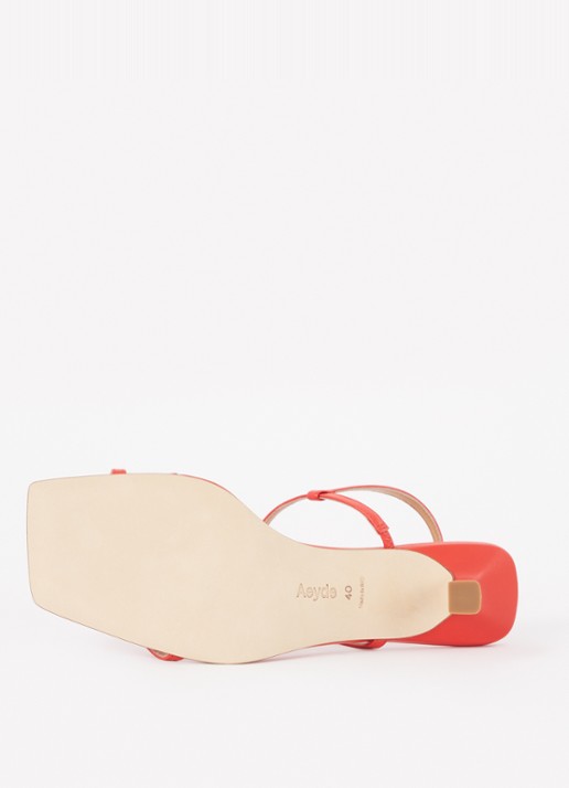 Aeyde Elise sandalette van leer - detail 3 rood