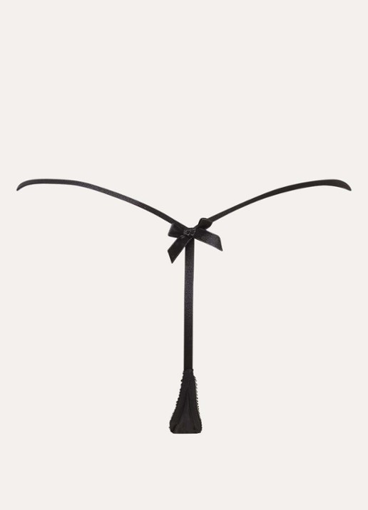 Agent Provocateur Coletta string van mesh - achterkant 2 zwart