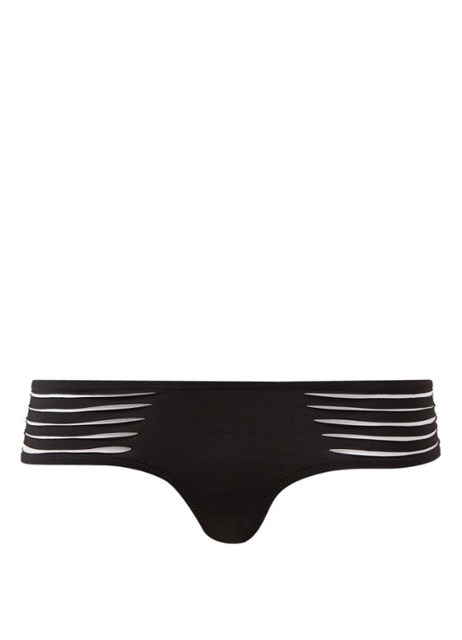 Agent Provocateur Dakotta brazilian bikinislip met cut-out detail - voorkant zwart