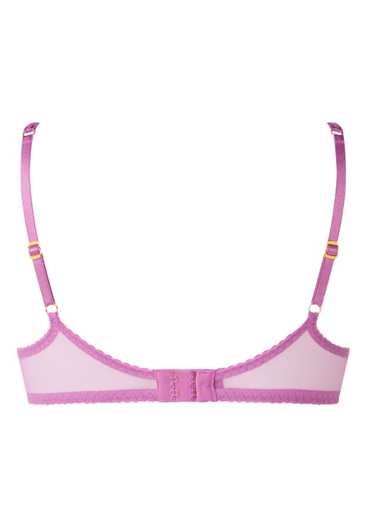 Agent Provocateur Lorna beugel bh van mesh - achterkant paars