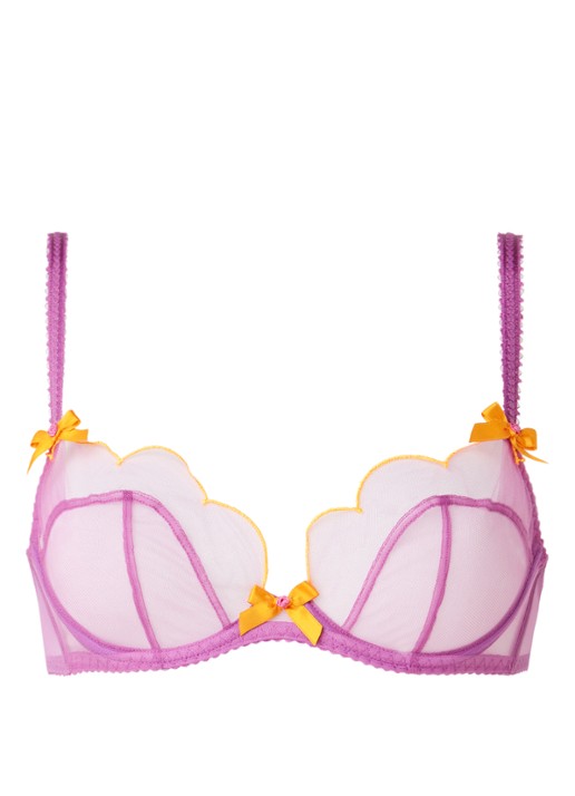 Agent Provocateur Lorna beugel bh van mesh - voorkant 2 paars