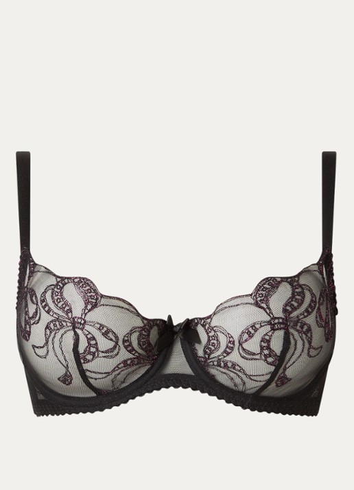 Agent Provocateur Louella beugel bh met lurex - voorkant 2 zwart