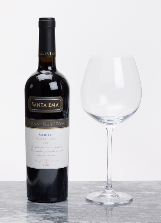 Åhléns Belle rode wijnglas 66 cl set van 2 - voorkant 2 transparant