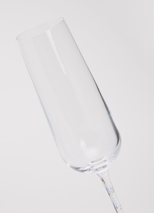 Åhléns Elise champagneglas 27 cl set van 2 - detail transparant