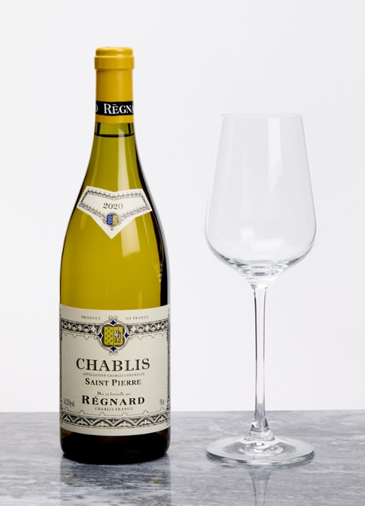 Åhléns Elise witte wijnglas 43 cl set van 2 - voorkant 3 transparant