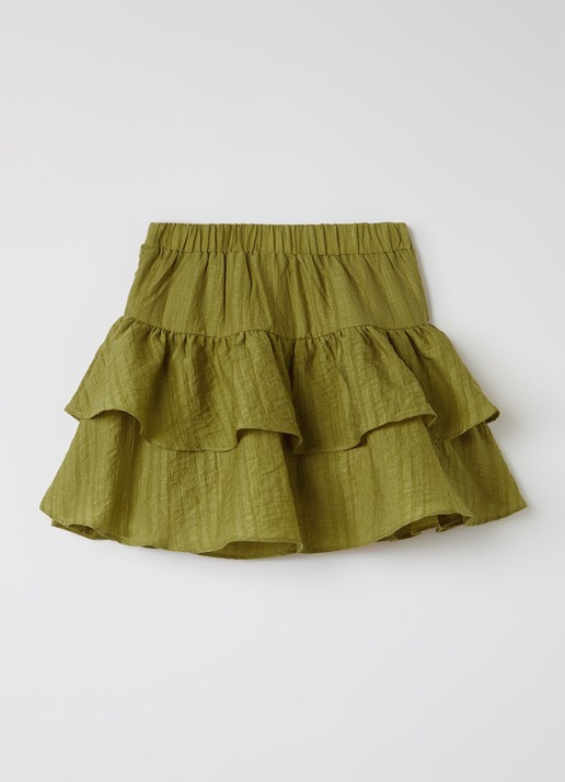 AI&KO Izzy rok met lurex - voorkant 2 mosgroen