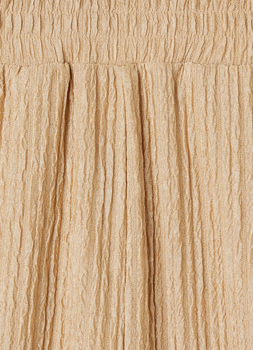 AI&KO Ramona flared fit broek - detail camel