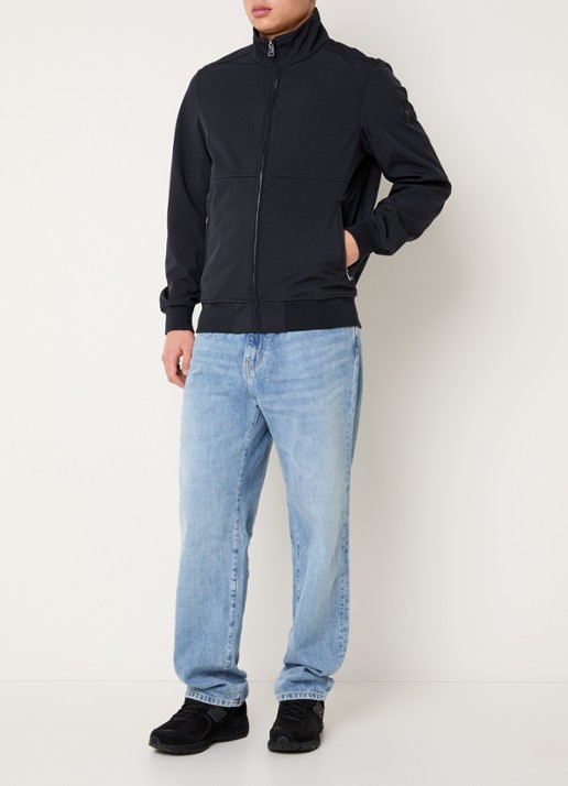 Airforce Aero softshell jack met ritszakken - voorkant 3 donkerblauw