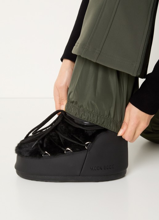 Airforce Christie high waist flared fit skibroek met afneembare bretels - detail 4 bronsgroen